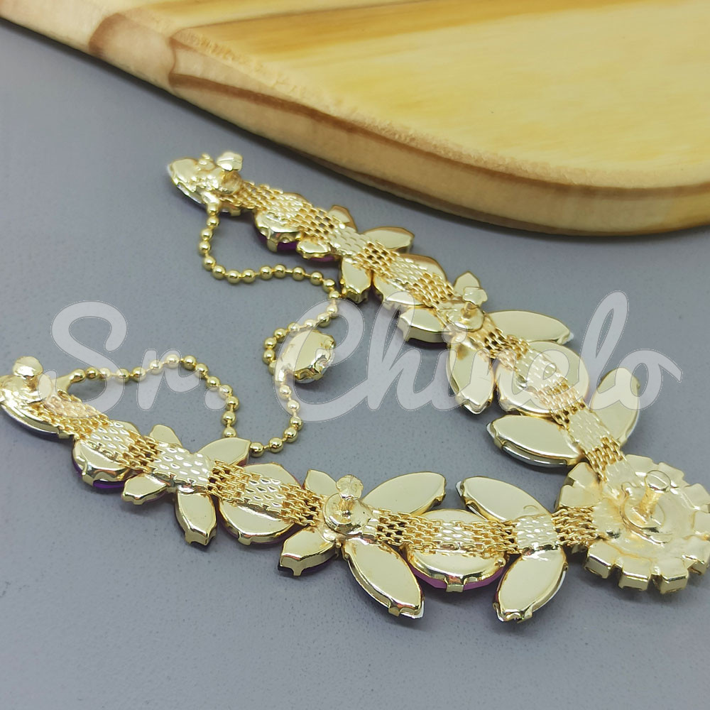 Cabedal Olívia, Banhado, Rebite, Amarelo Dourado