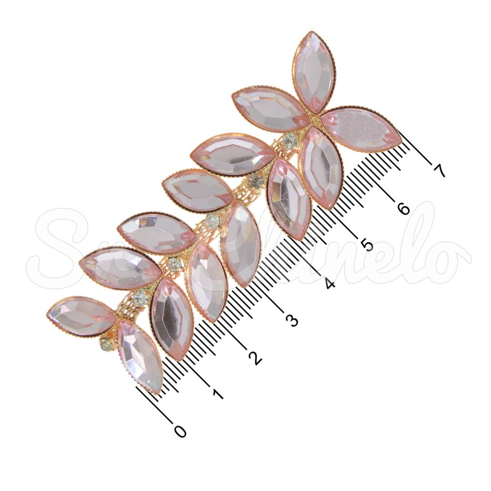 Cabedal Mariah, Banhado, Rebite, Rosa Vintage