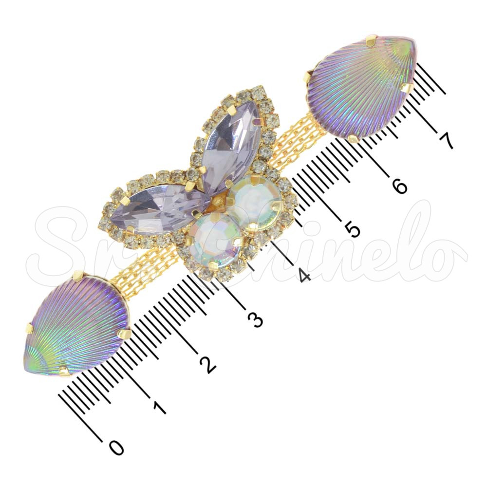 Cabedal Chiara, Banhado, Rebite, Lilás