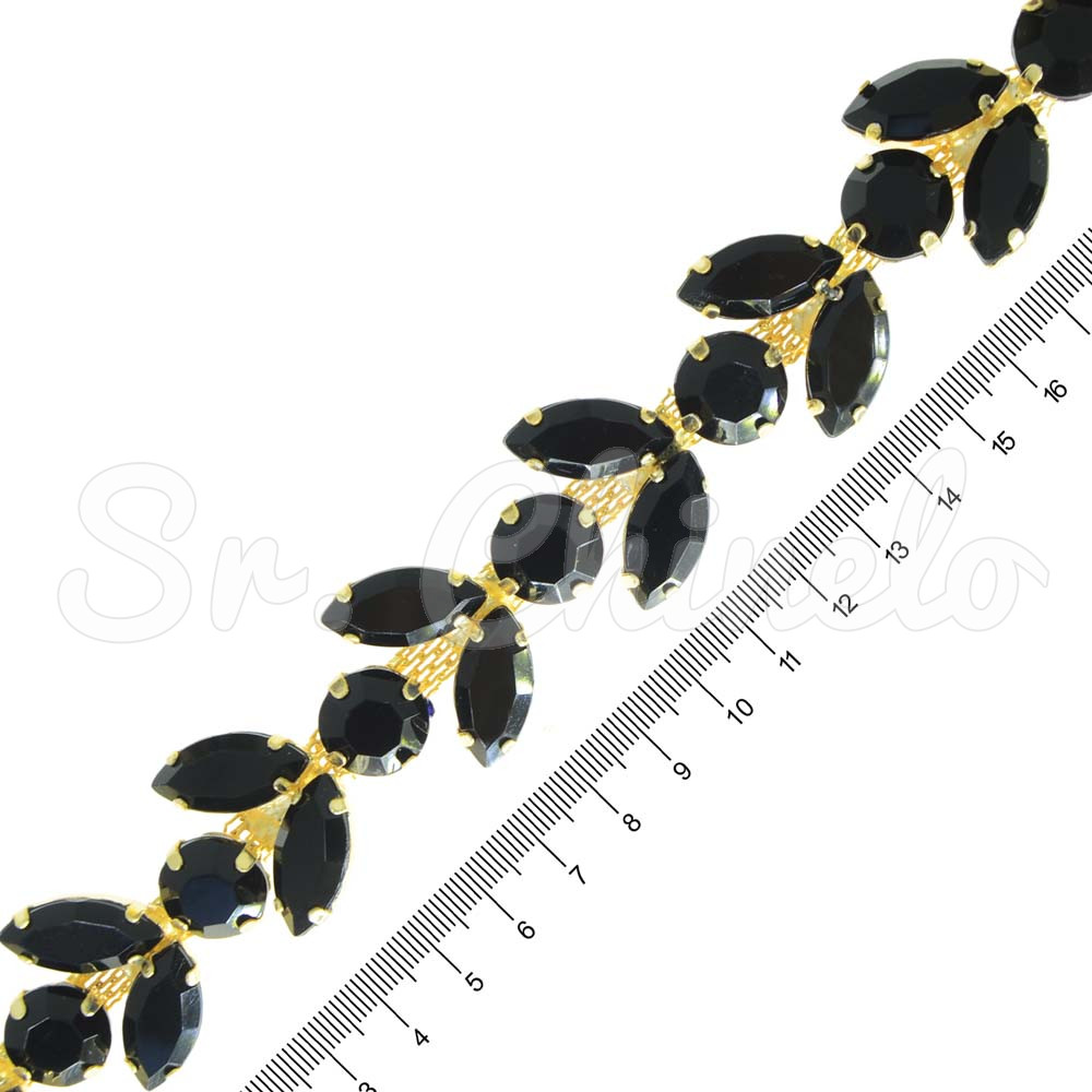 Kit Cabedal Metro Íris, Banhado, Preto