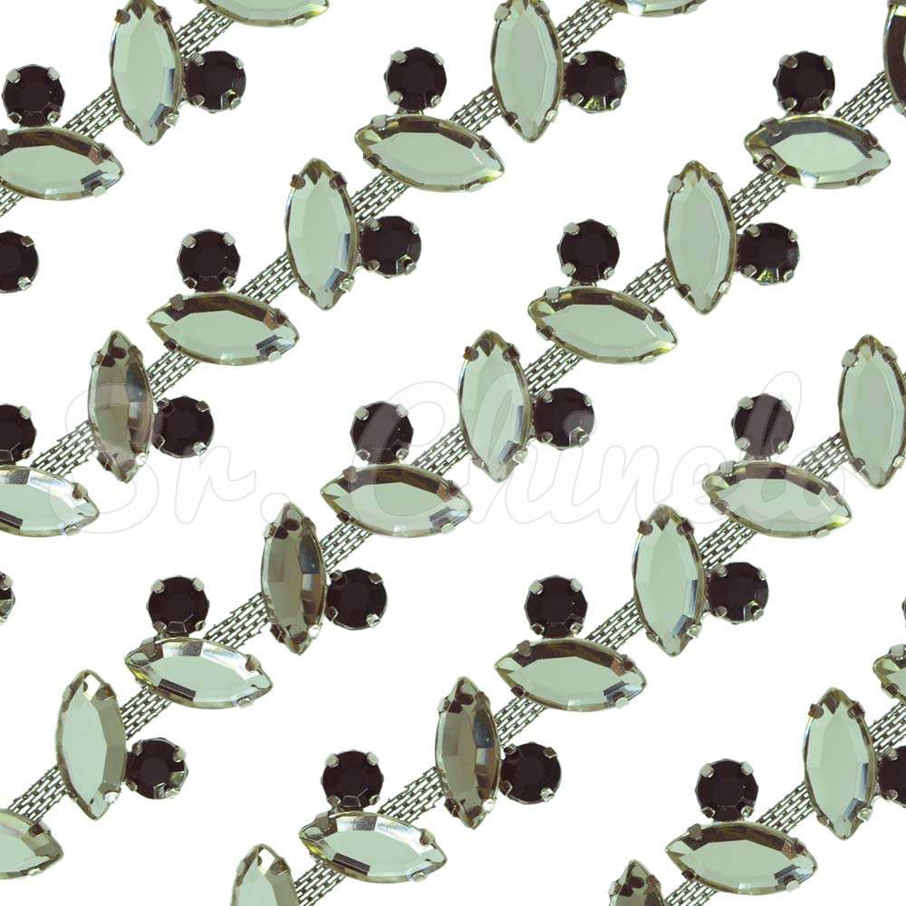 Cabedal em Metro, Banhado, Diversão, Fumê/Preto