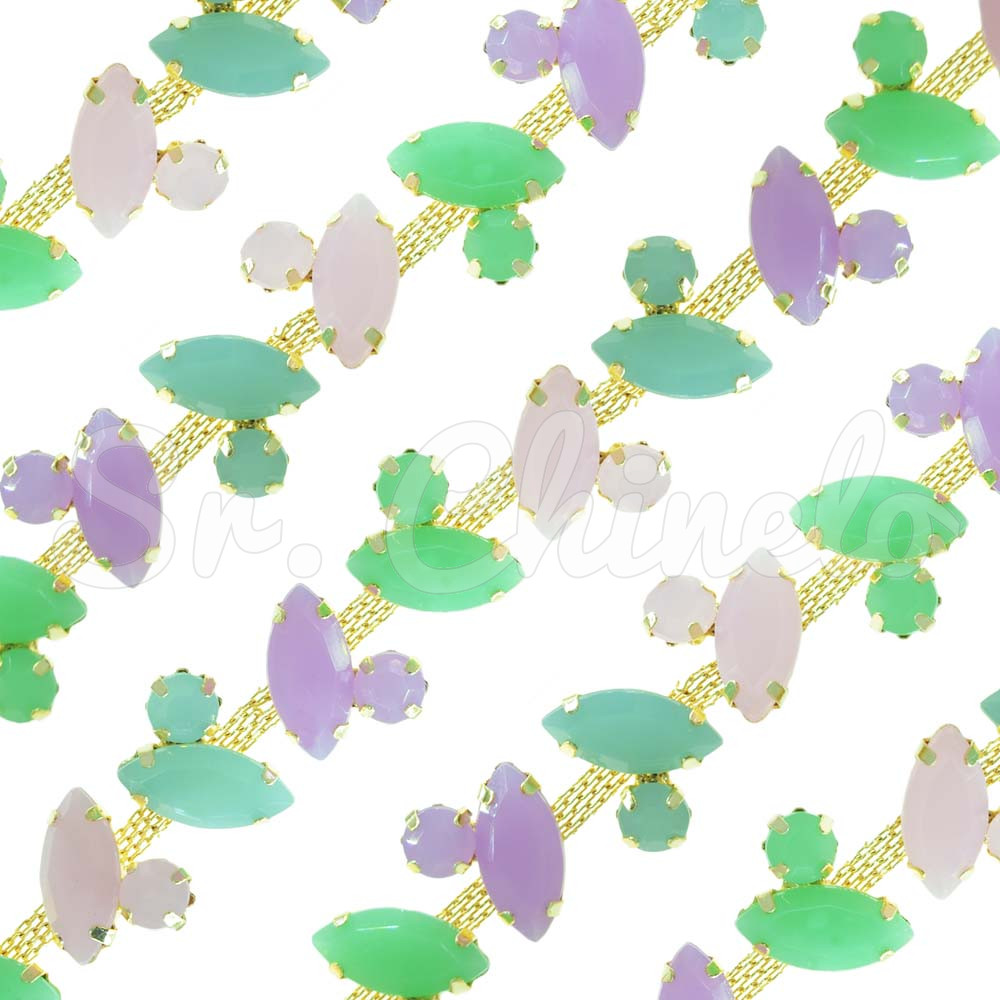 Cabedal em Metro, Banhado, Diversão, Azul/Rosa/Verde/Lilás