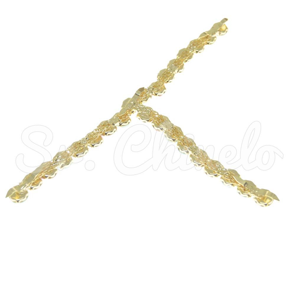 Cabedal Ana, Banhado, Garra, Vermelho/Turquesa/Rosa/Marinho