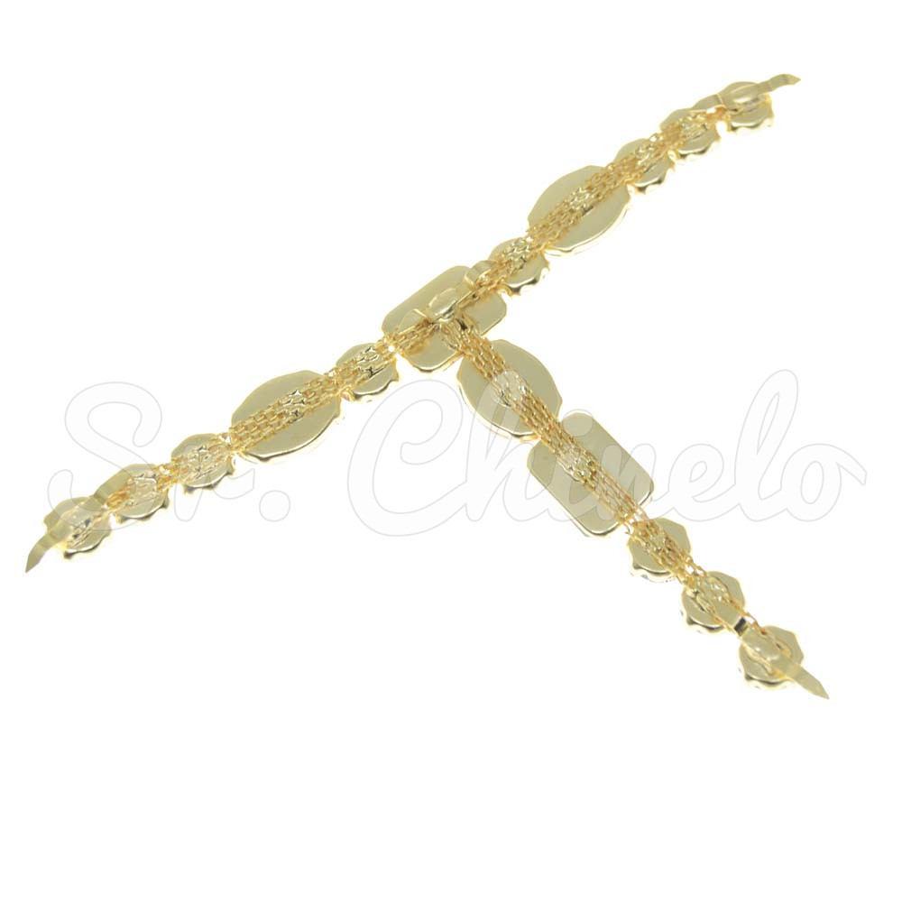 Cabedal Viviane, Banhado, Garra, Marinho/Cristal