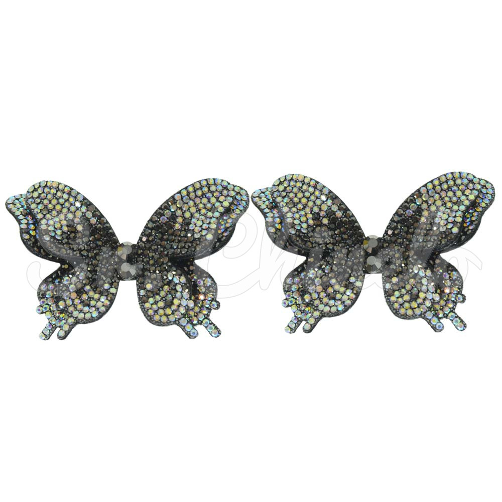 Cabedal Erica, Tecido, Borboleta, Grafite/Furtacor