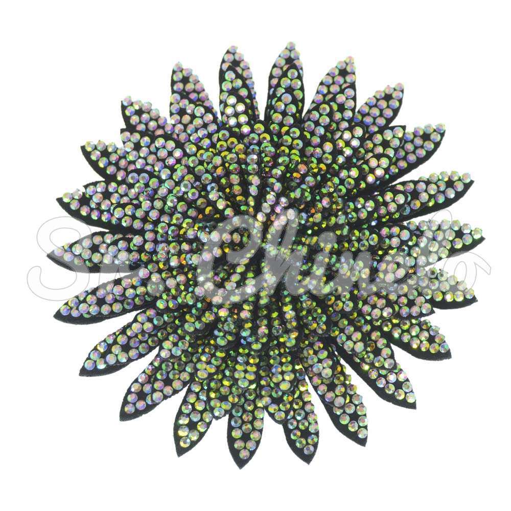 Cabedal Flor de Lótus, Tecido, Preto/Furtacor