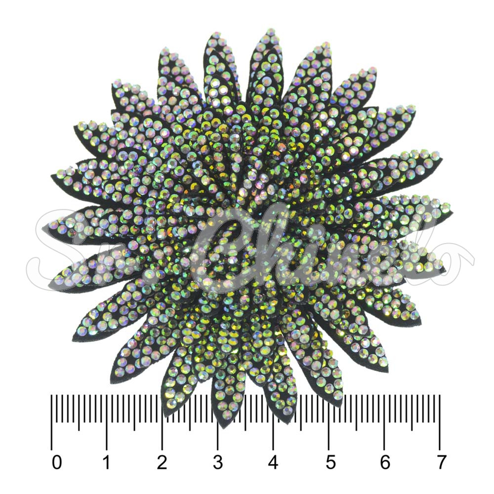 Cabedal Flor de Lótus, Tecido, Preto/Furtacor