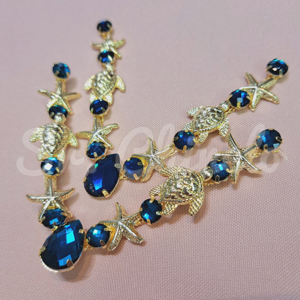 Cabedal Marjorie, Banhado, Turquesa