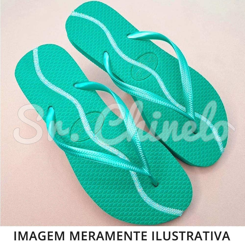 Sandálias Havaianas Top, 41/42, Frisado para Meia Cana 06mm