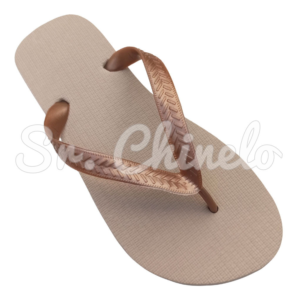 Chinelo Basic, Sr.Chinelo, 100% Borracha, Areia