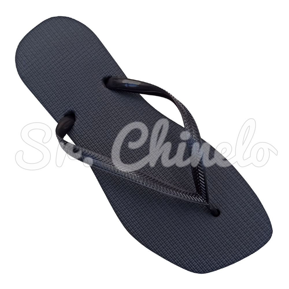 Chinelo Slim Square, Sr.Chinelo, 100% Borracha, Preto