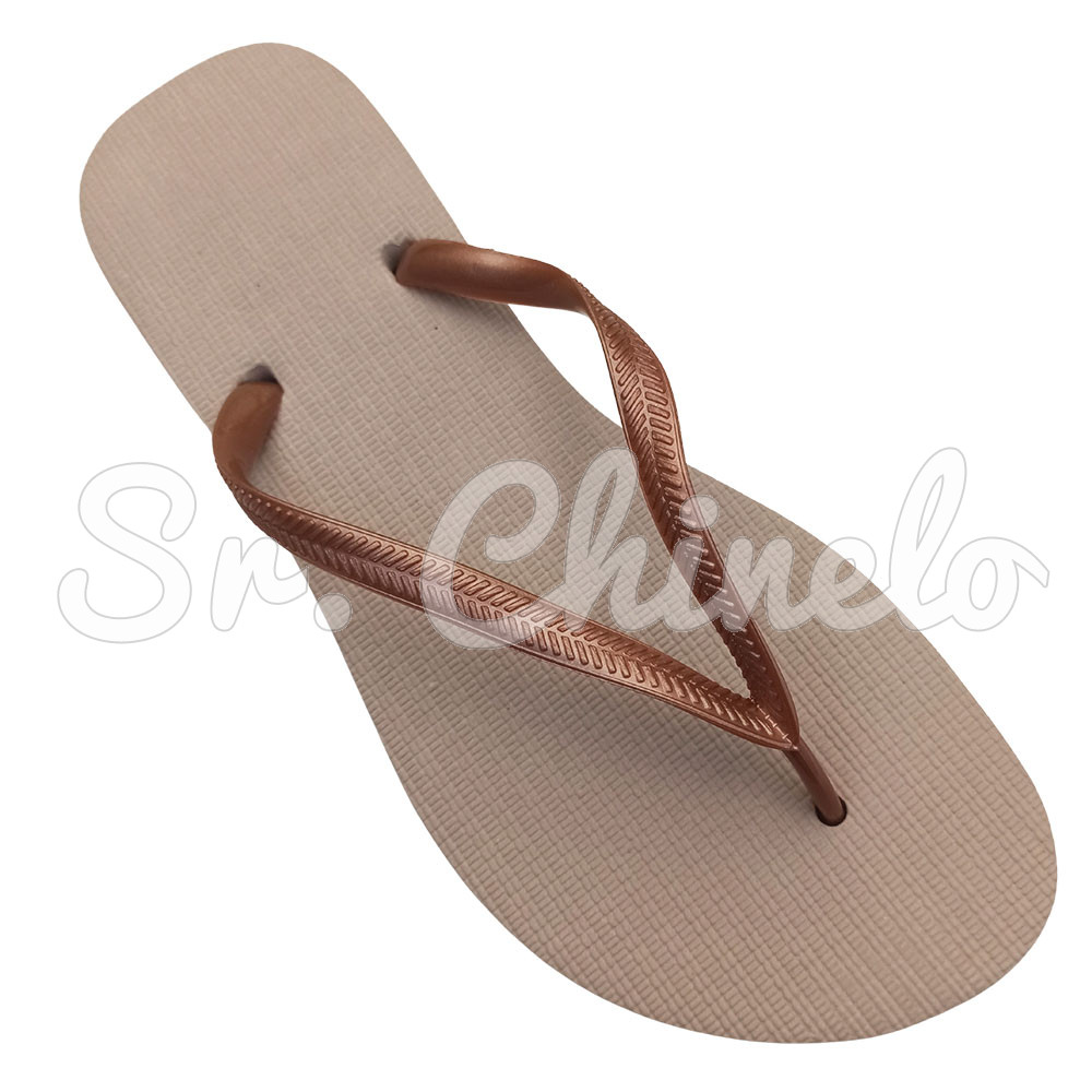 Chinelo Slim, Sr.Chinelo, 100% Borracha, Areia