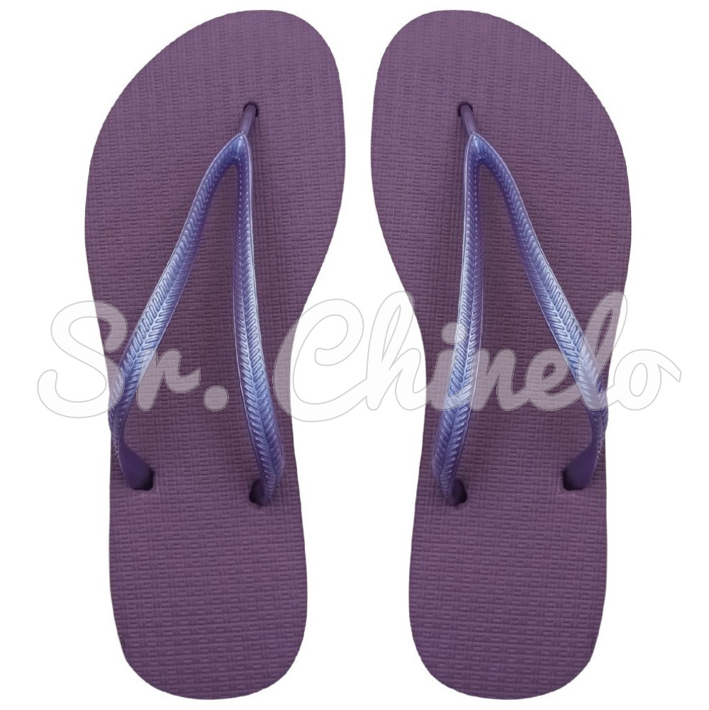 Chinelo Slim, Sr.Chinelo, 100% Borracha, Lilás Lavanda
