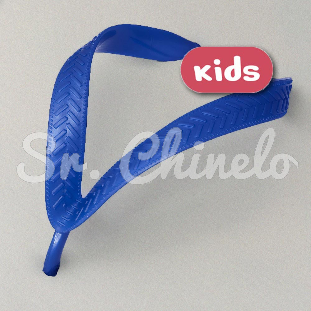 Correia Larga para Chinelo Infantil, Azul Bic