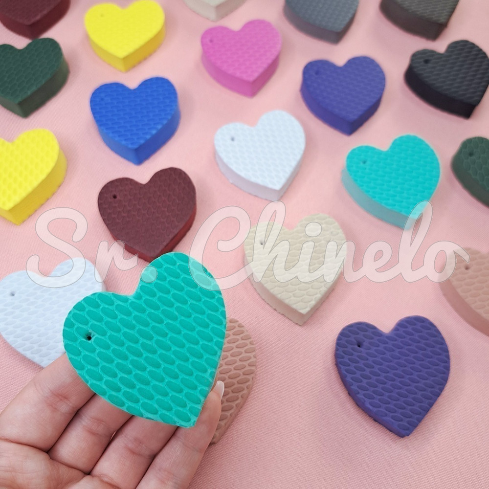 Kit Completo para montar 20 Chaveiros - 20 Pingentes de Borracha + 20 Argolas com Corrente + 20 Argolinhas BRINDE