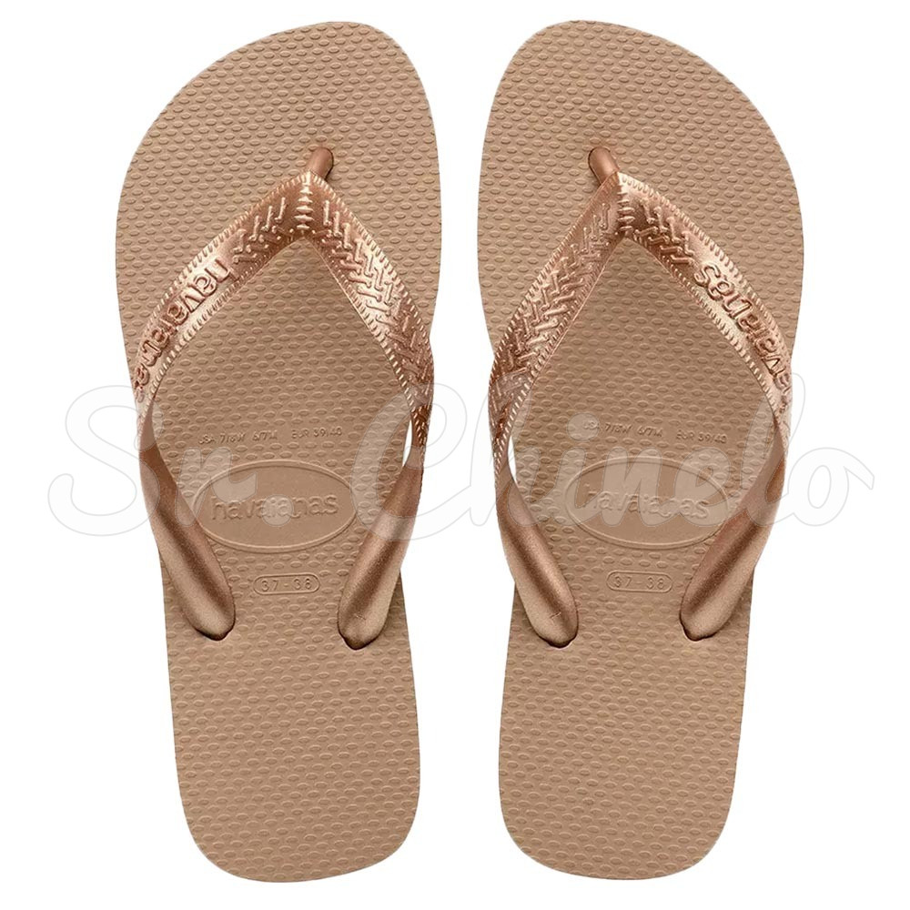 Sandálias Havaianas Top, Rose Gold