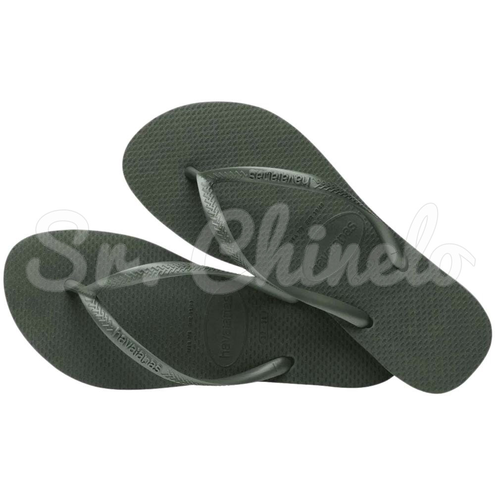 Sandálias Havaianas Slim, Verde Olive