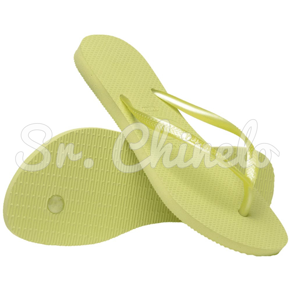 Sandálias Havaianas Slim, Verde Matcha