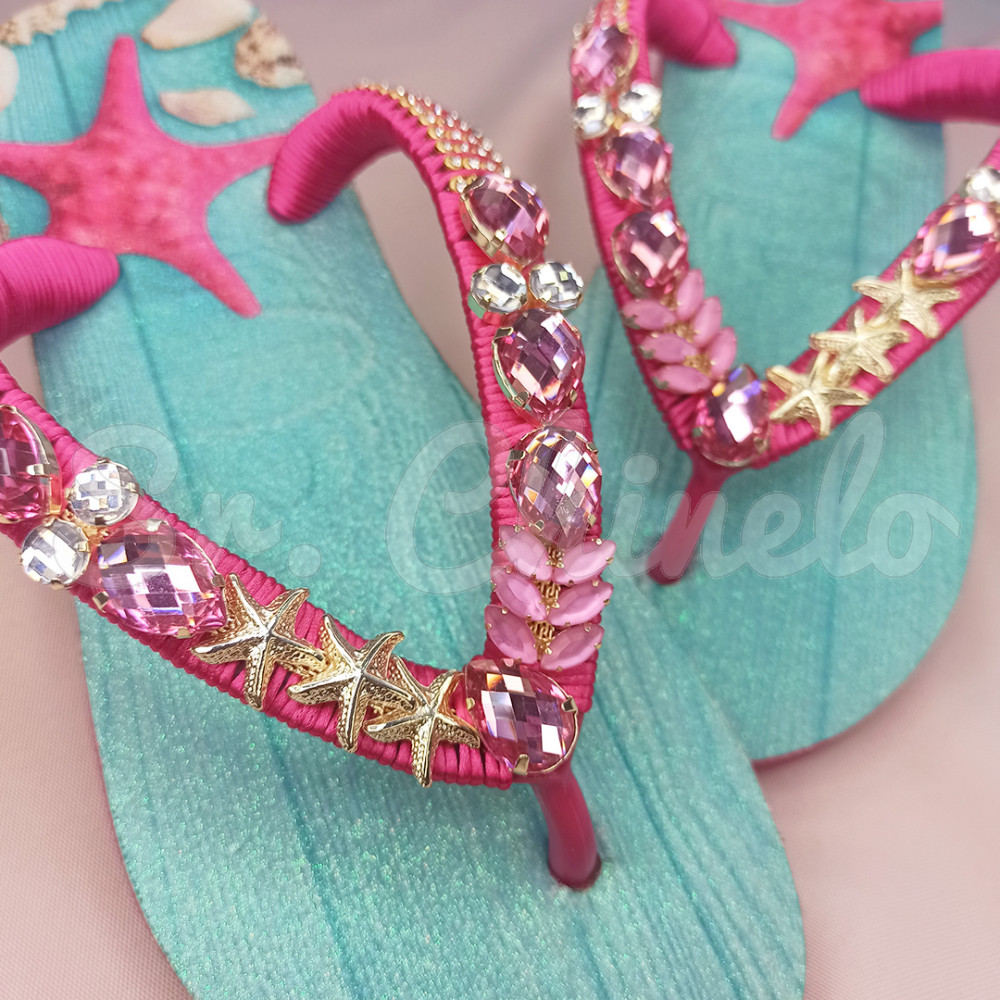 Cabedal Estela, Banhado, Rebite, Rosa Claro