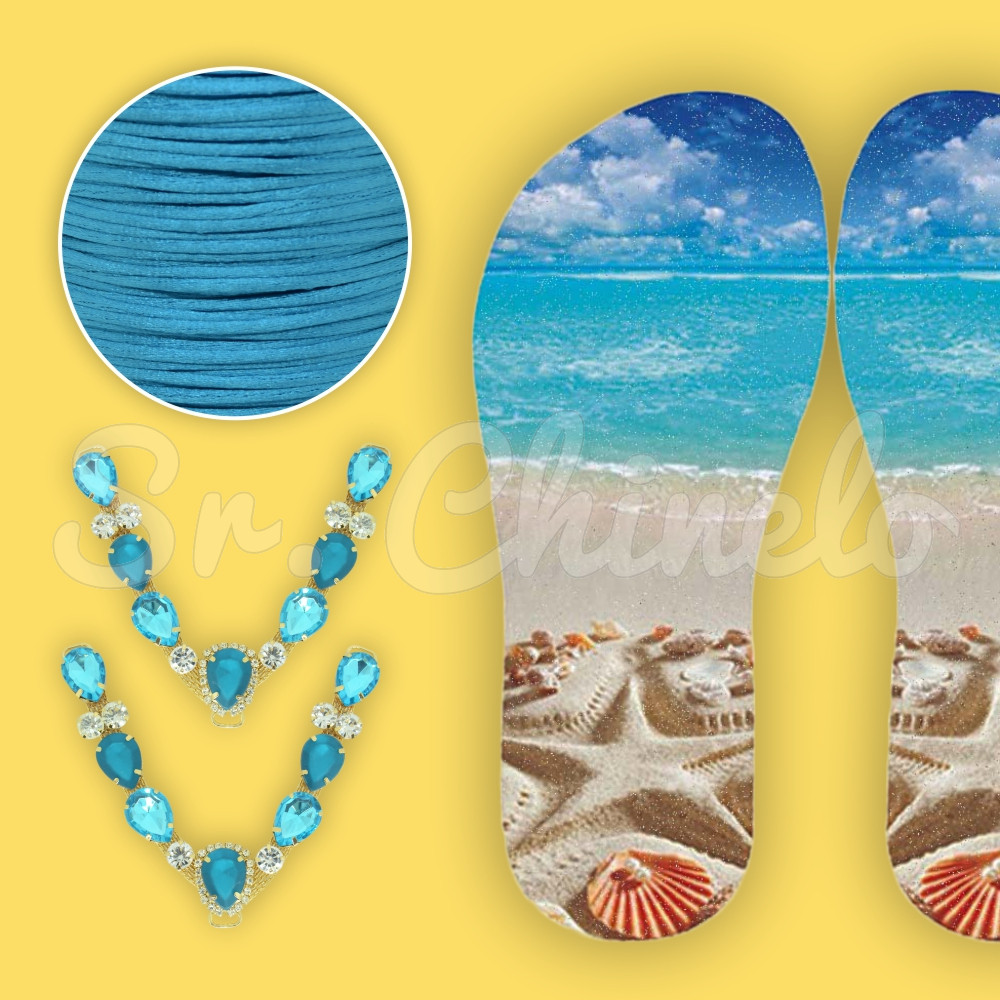 Lonita Praia e Cabedal Elizabeth Turquesa