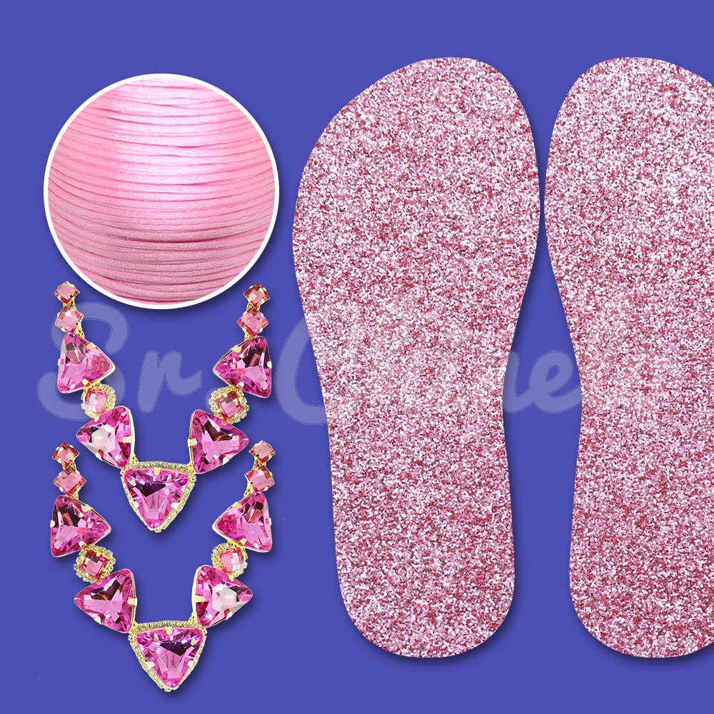 Cabedal Denise com Lonita Glitter