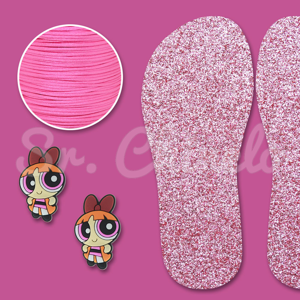 Aplique de Borracha Florzinha e Lonita Rosa