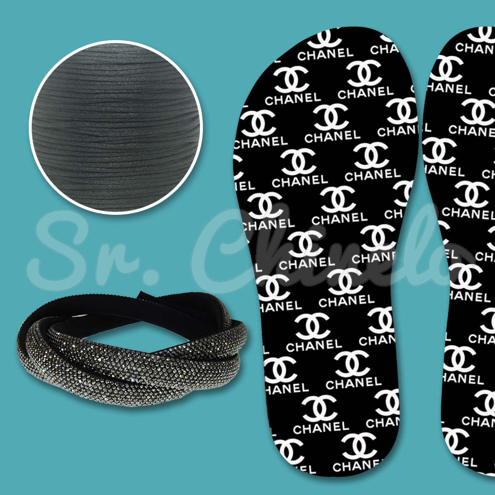 Lonita Chanel e Tubo de Strass Preto