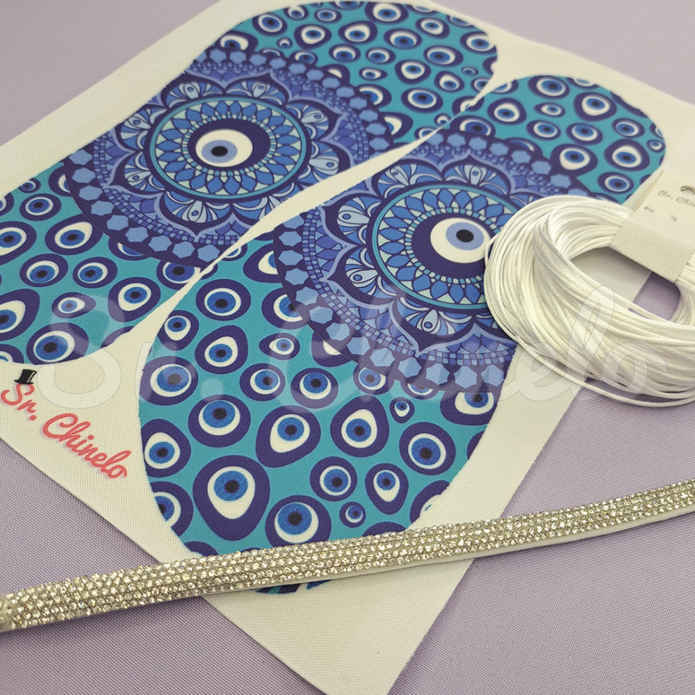 Tubo de Strass Meia Cana, 08mm, Cristal