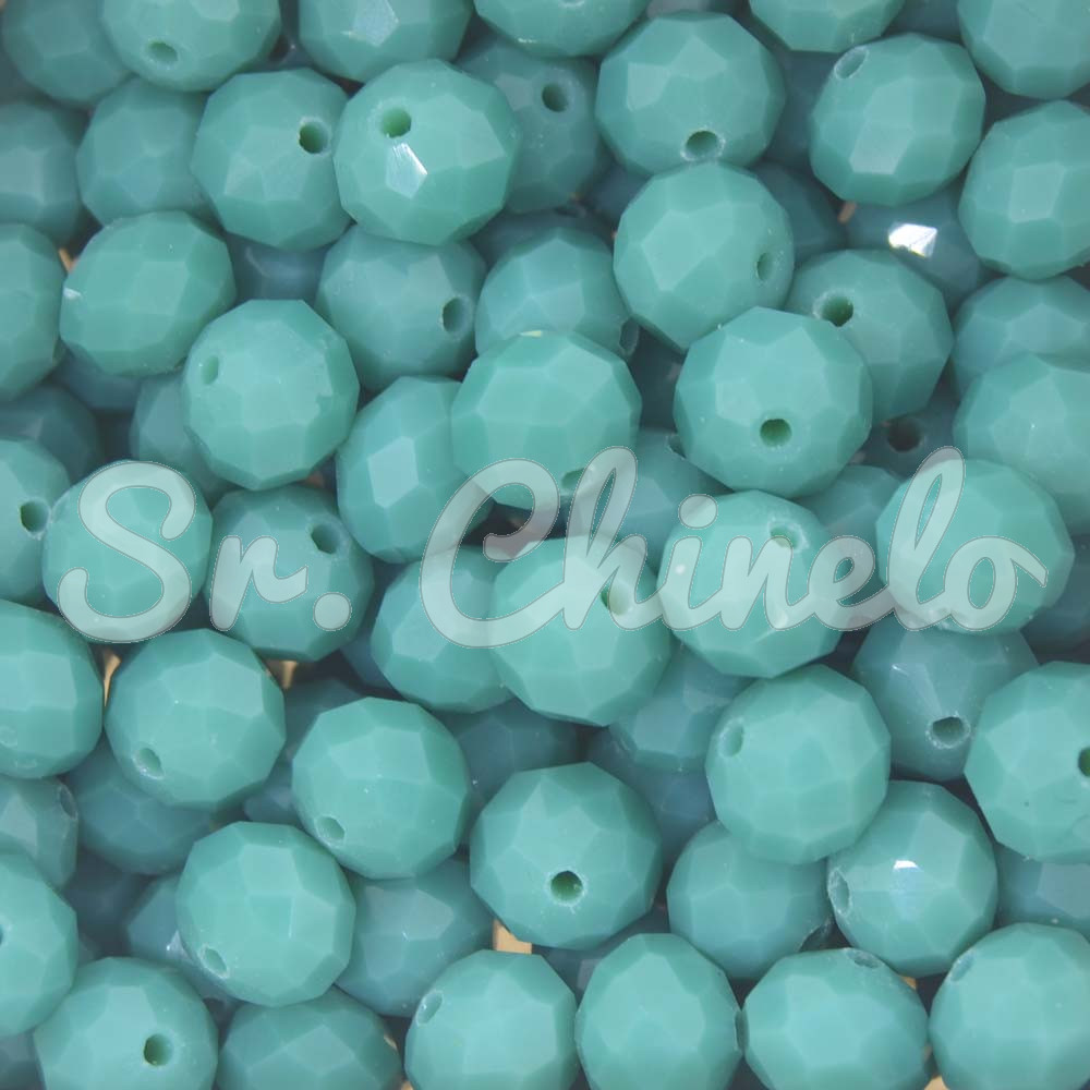 Cristal de Vidro, Rondel, 10mm, Turquesa