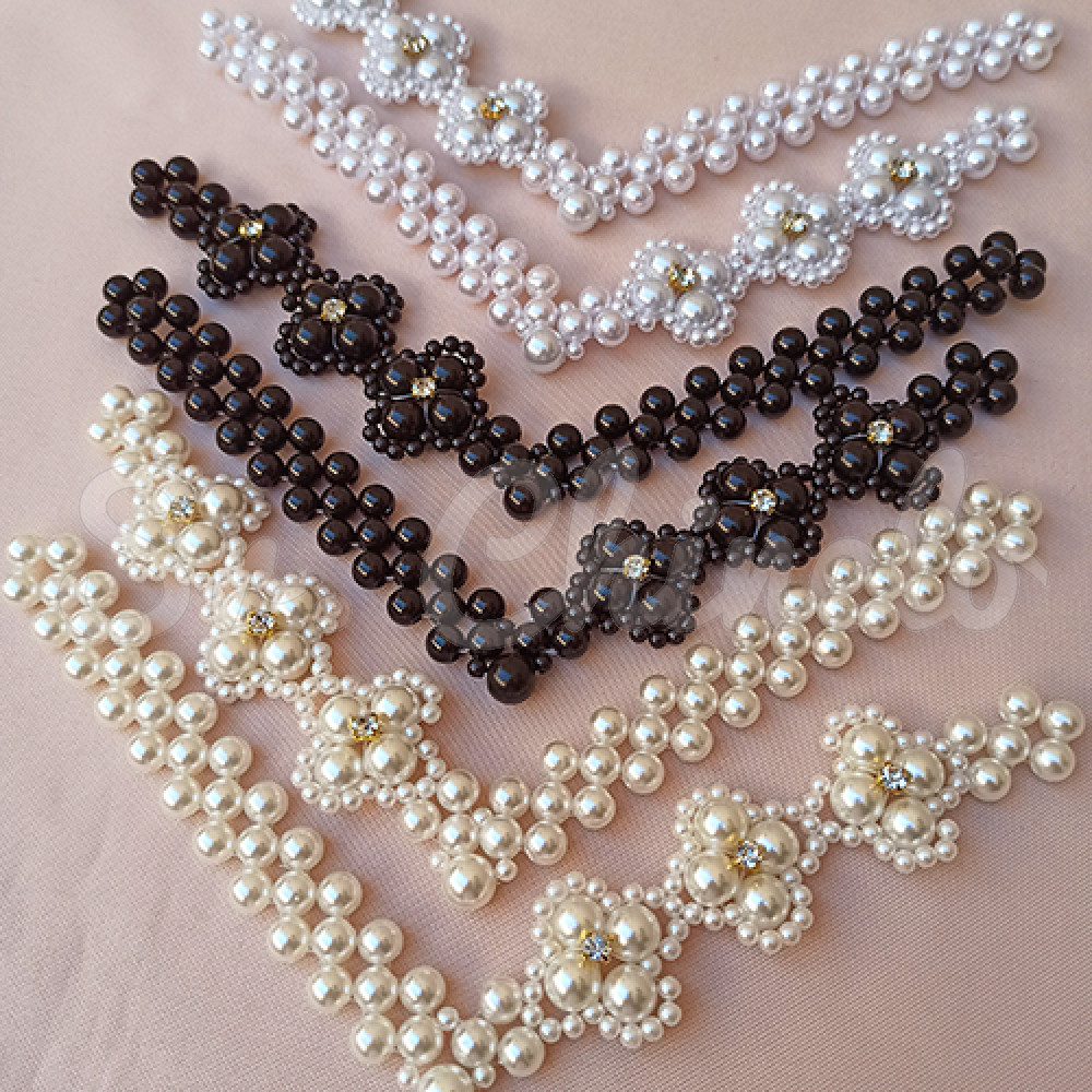 Trama de Pérolas Begônia, Creme