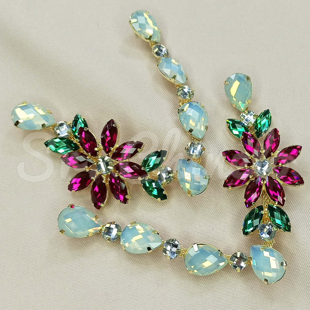 Cabedal Daisy, Banhado, Rebite, Branco Opal/Rosa