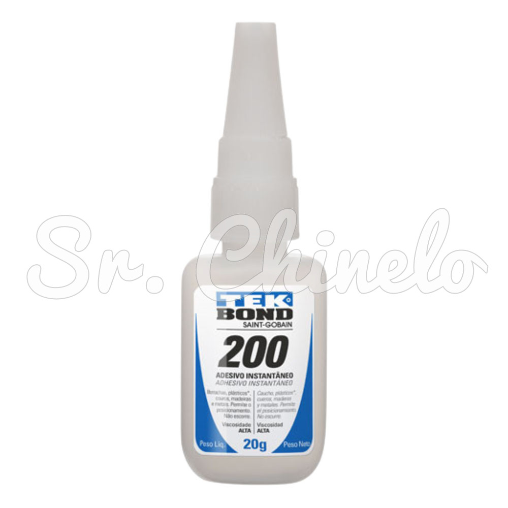  Adesivo Instantâneo Multiuso, Tekbond, 200, 20g