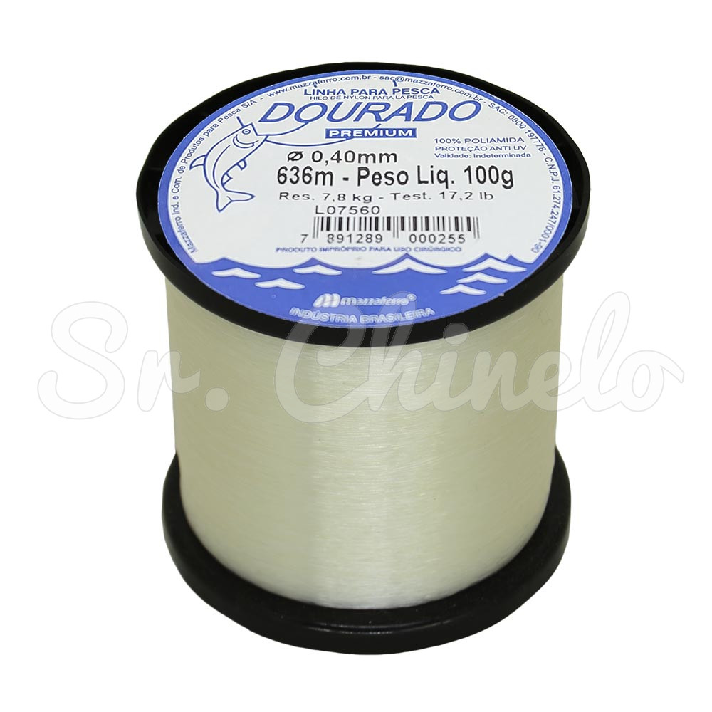 Linha de Nylon, Dourado Premium, 0.40mm