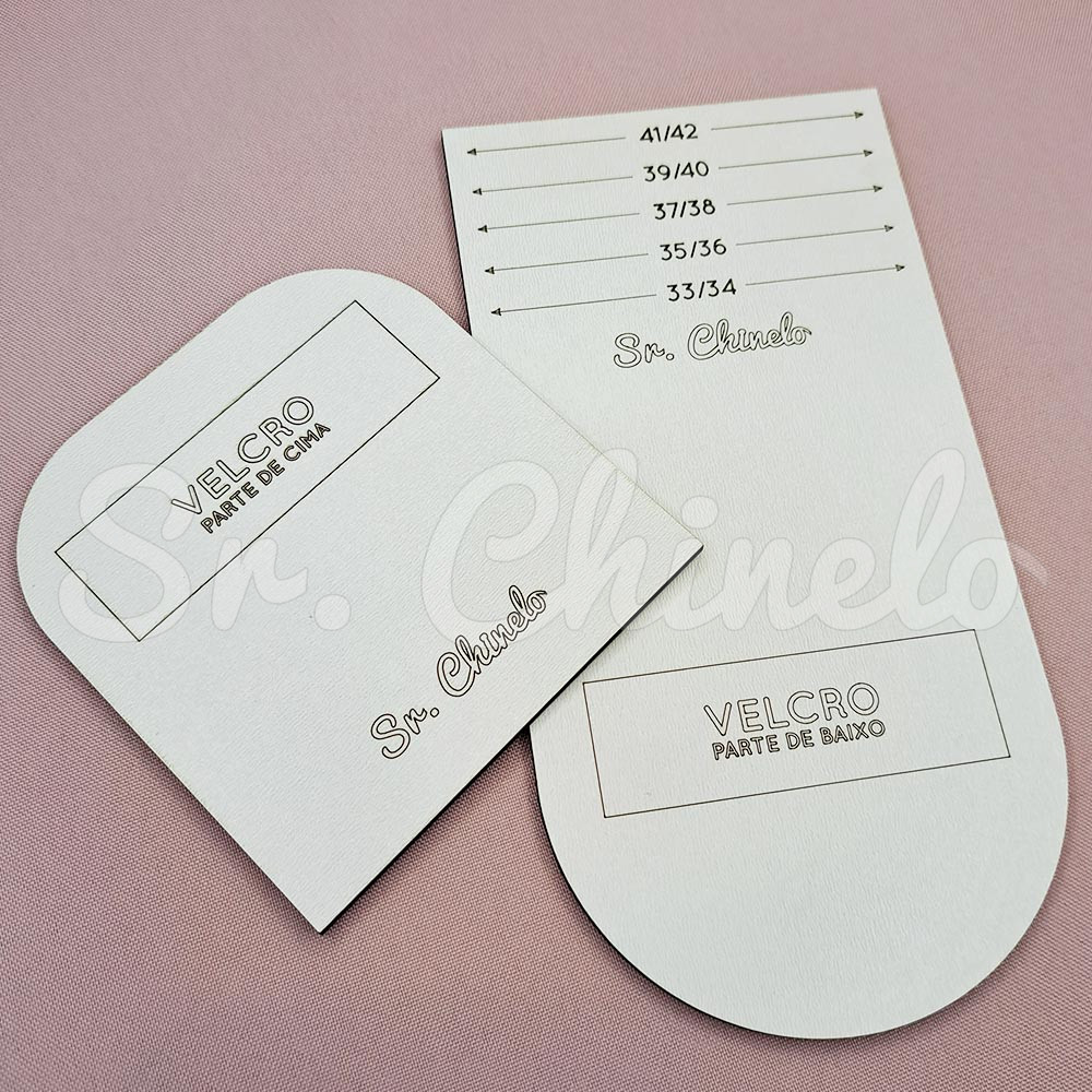 Molde MDF, Pantufa Slide Velcro