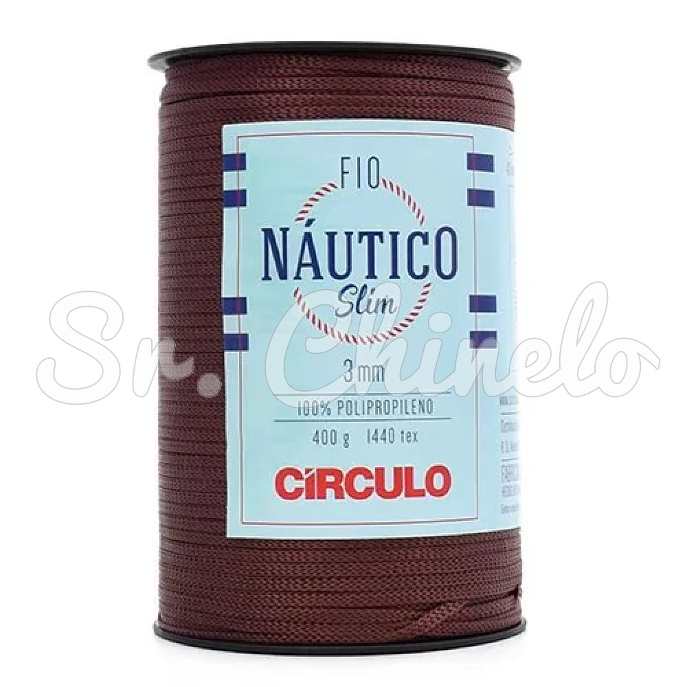 Fio Náutico Slim, Polipropileno, 3mm, Chocolate