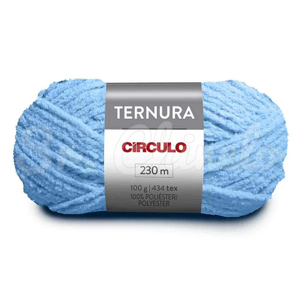 Fio de Lã, Ternura, 3mm, Azul Candy