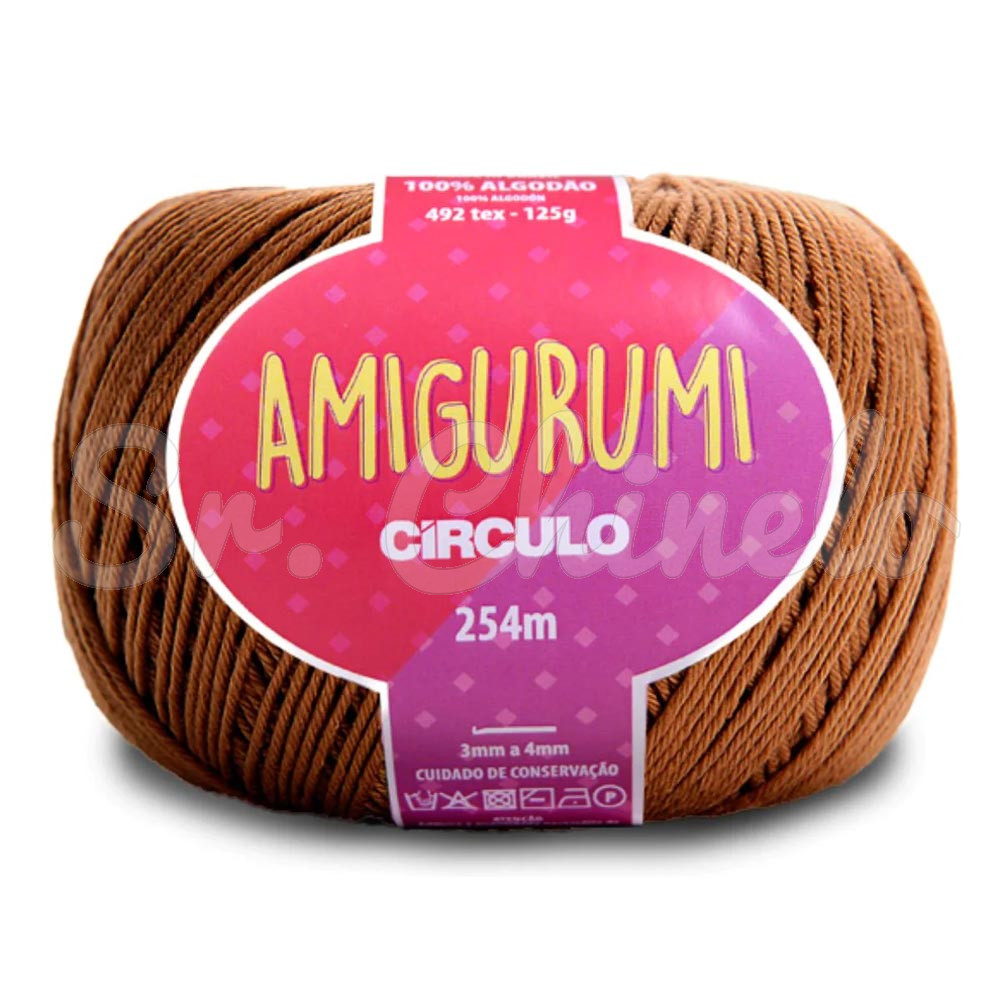 Fio Linha para Crochê, Círculo, Amigurumi, Tâmara