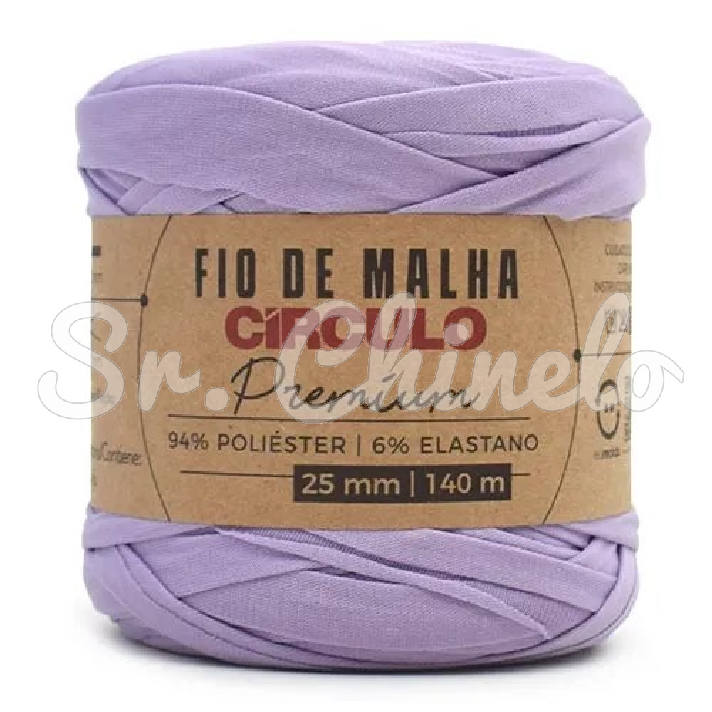 Fio de Malha Premium, 25mm, Lilás Suave