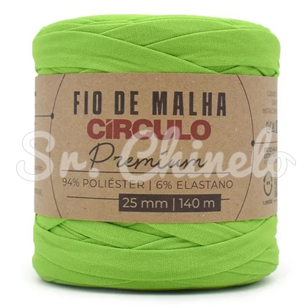 Fio de Malha Premium, 25mm, Flash Verde