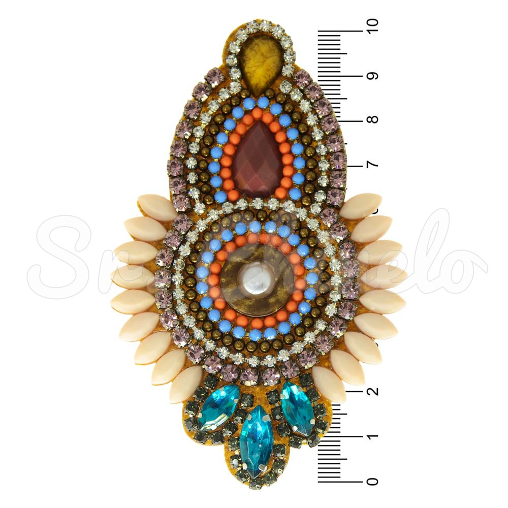 Cabedal Kauane, Tecido, Cocar, Rosa