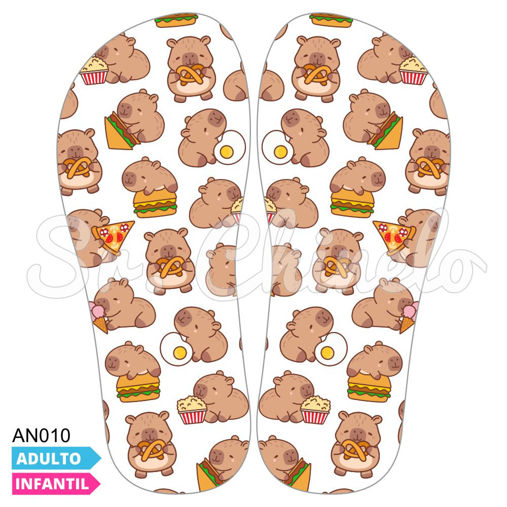 Lonita Sublimada, Capivaras Hora do Lanche, Brancoro/Marrom