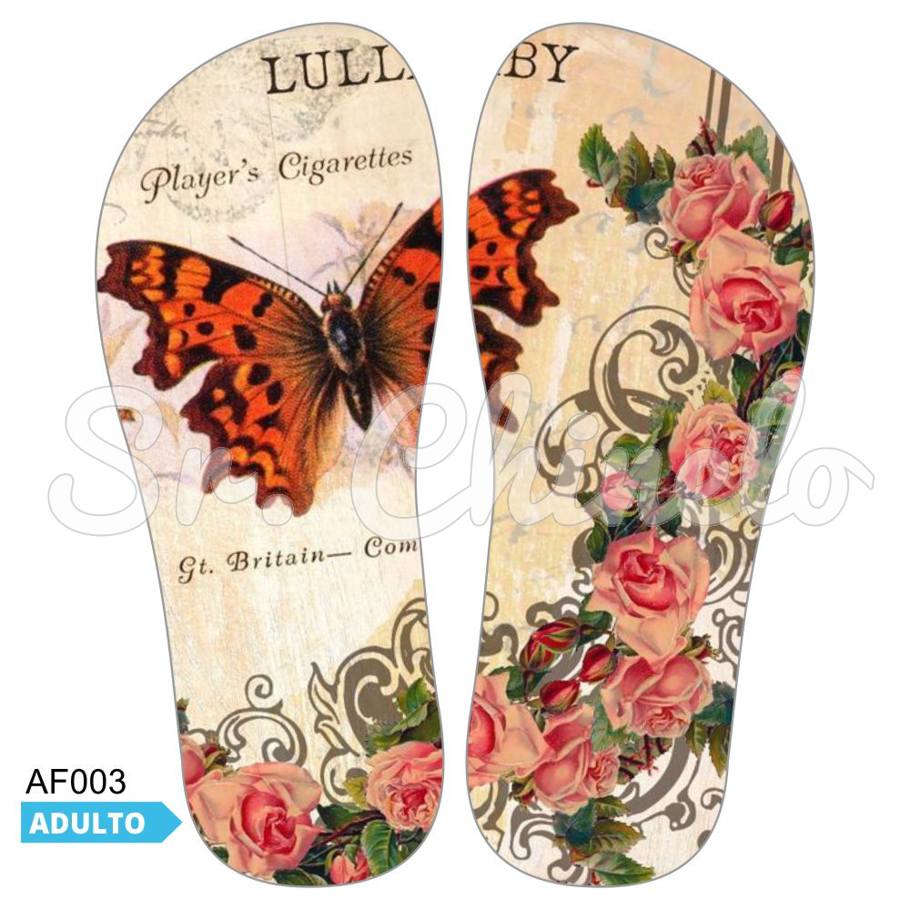 Lonita Sublimada, Borboleta, Laranja/Verde/Preto