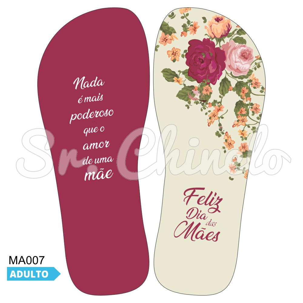 Lonita Sublimada, Mensagem Amor de Mãe, Rosa/Bege