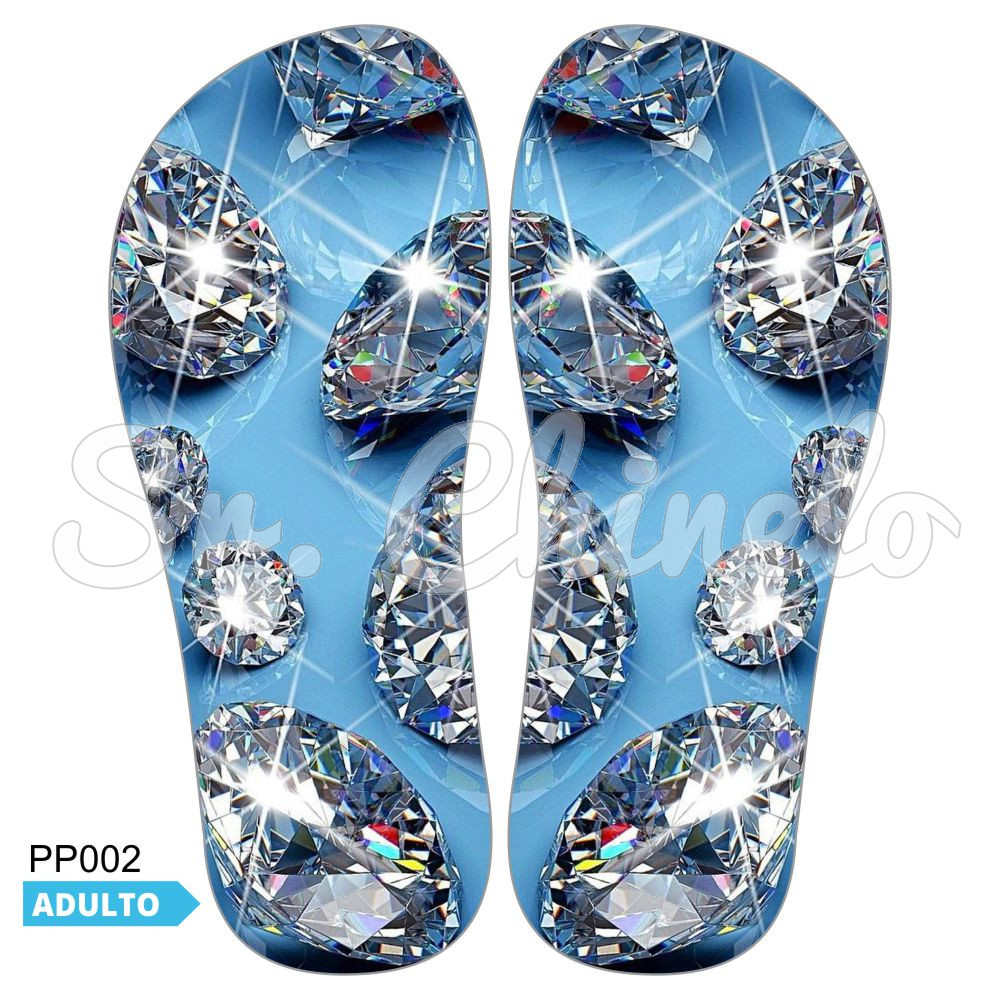 Lonita Sublimada, Diamantes, Azul