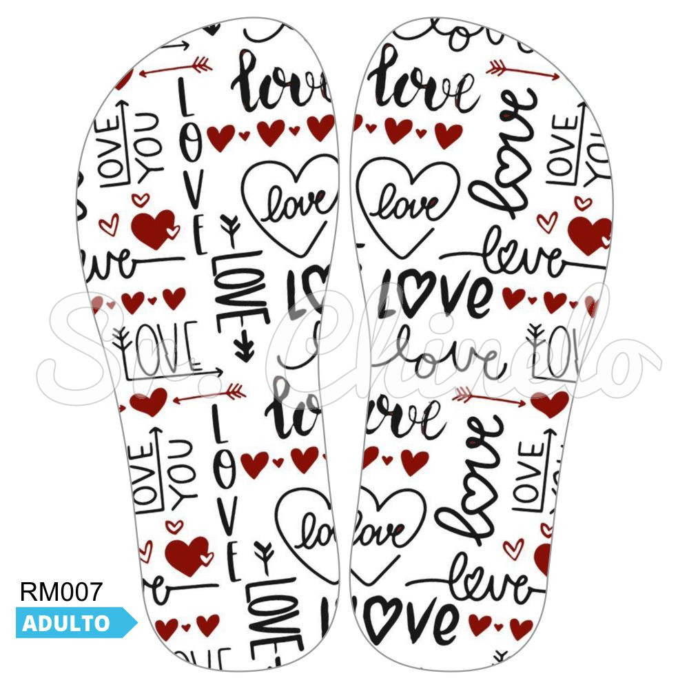 Lonita Sublimada, Love You, Preto/Vermelho