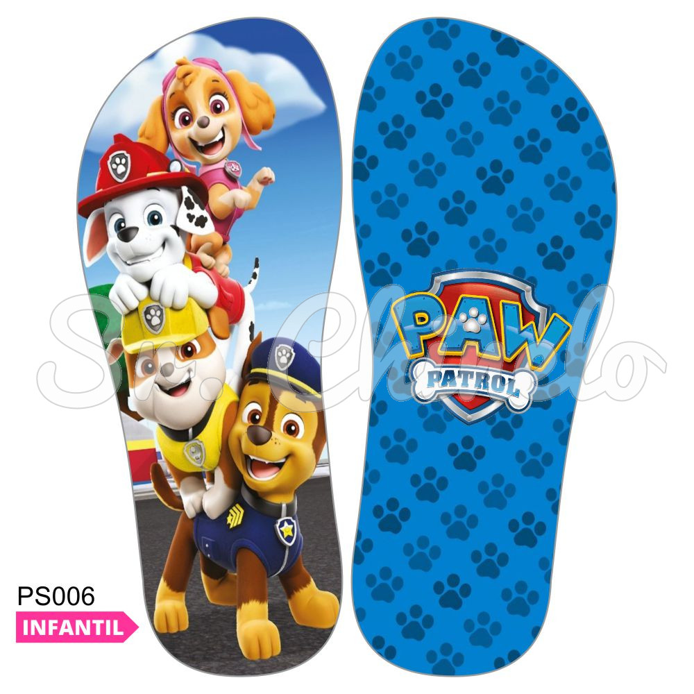 Lonita Sublimada, Patrulha Canina, Colorido/Azul