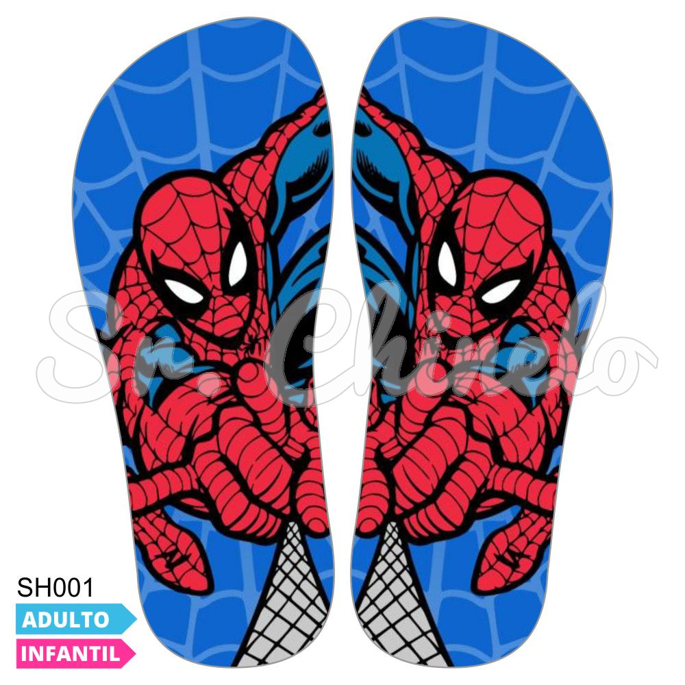 Lonita Sublimada, Homem Aranha, Vermelho/Azul