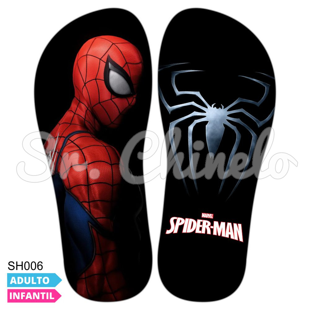 Lonita Sublimada, Homem Aranha, Preto/Vermelho