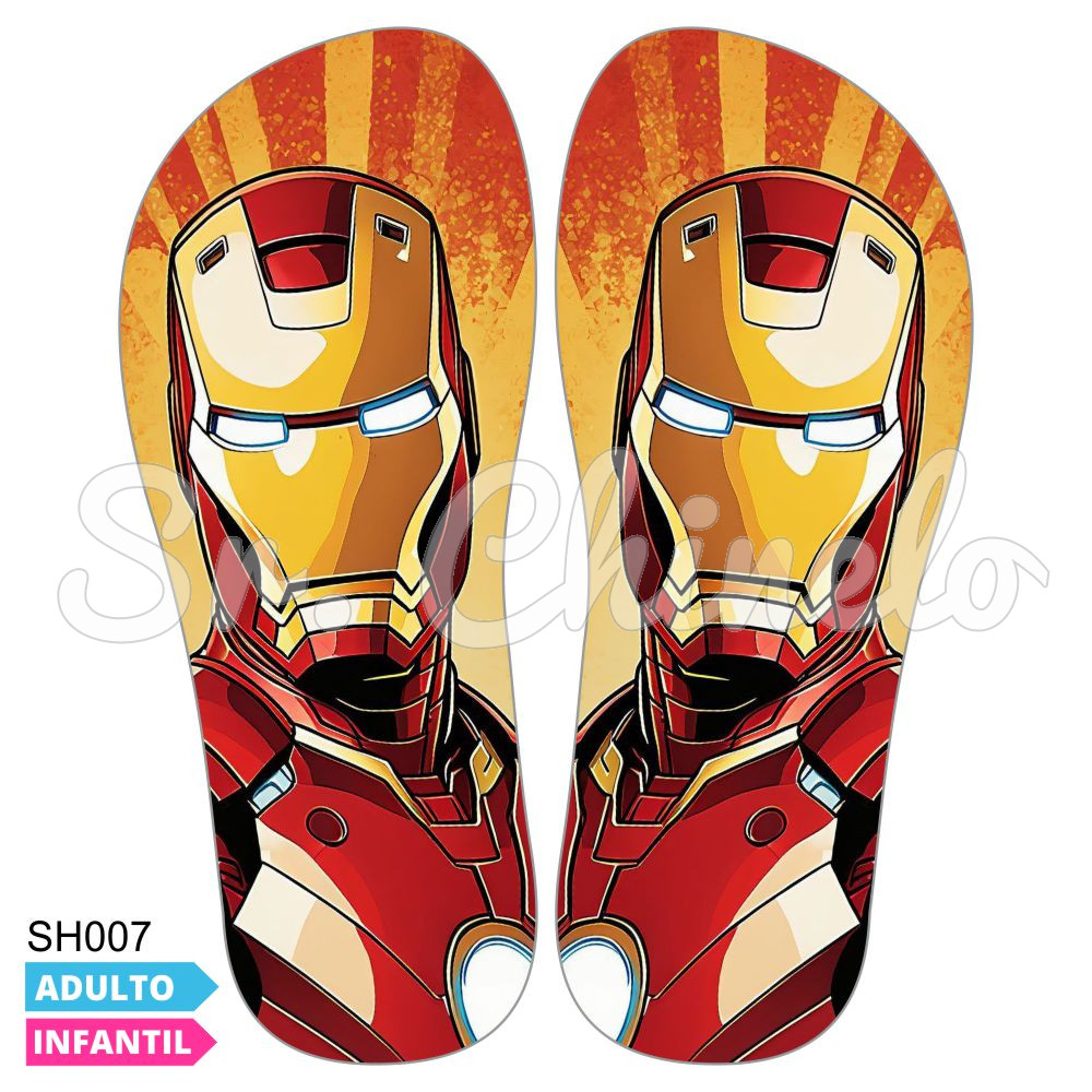 Lonita Sublimada, Homem de Ferro, Vermelho/Amarelo