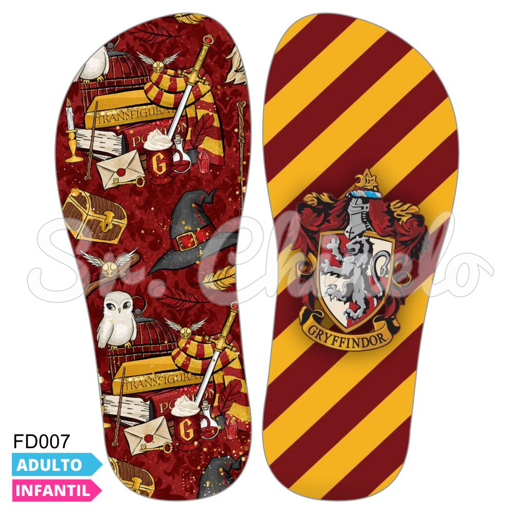 Lonita Sublimada, Harry Potter Grifinória, Vermelho/Amarelo